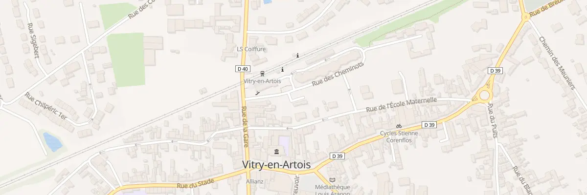 Plan du 282 Rue des Cheminots à Vitry-en-Artois
