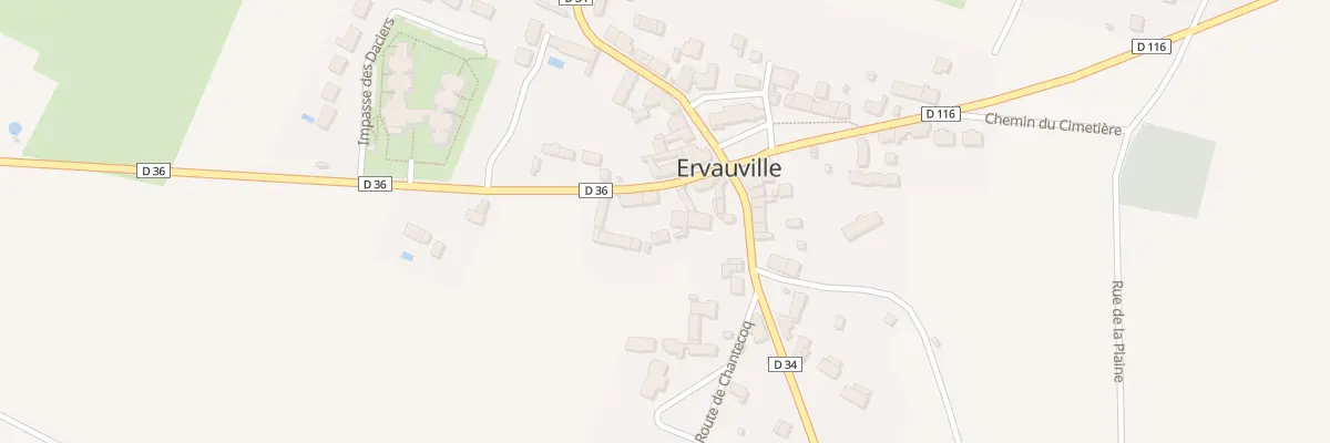 Plan du 3 Rte de Mérinville à Ervauville