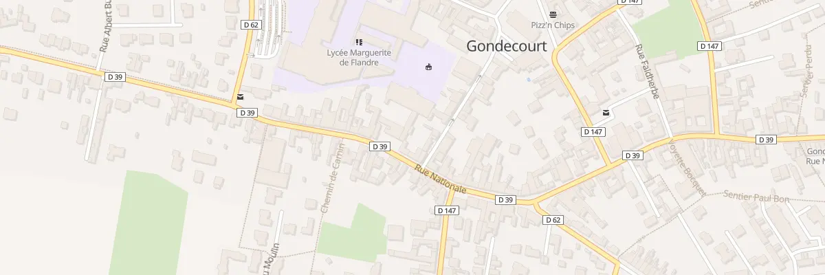 Plan du 100 Rue Nationale à Gondecourt