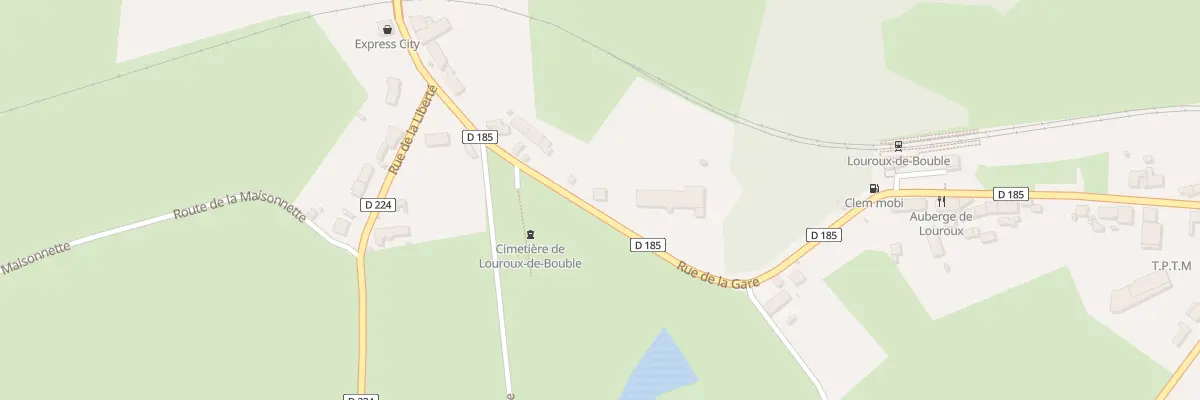 Plan du 7 Rue de la Gare à Louroux-de-Bouble