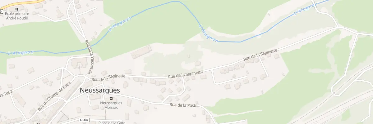 Plan du 7 Rue de la Sapinette à Neussargues-Moissac