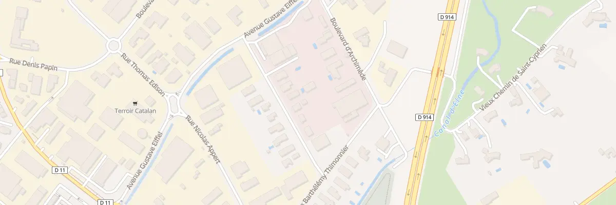 Plan du 11 Rue Charles Cros à Elne