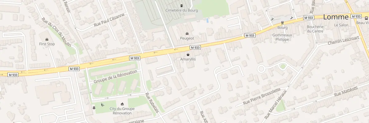 Plan du 867 Av de Dunkerque Lomme à Lille