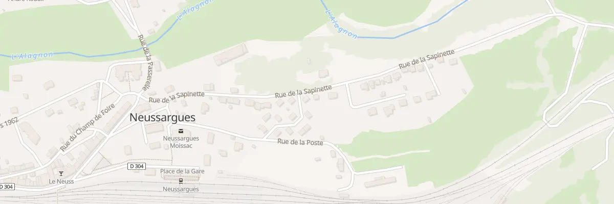 Plan du 38 Rue de la Sapinette à Neussargues-Moissac