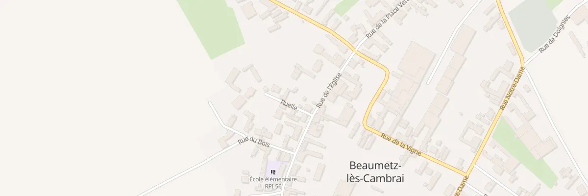 Plan du 21 Rue de l’Eglise à Beaumetz-lès-Cambrai