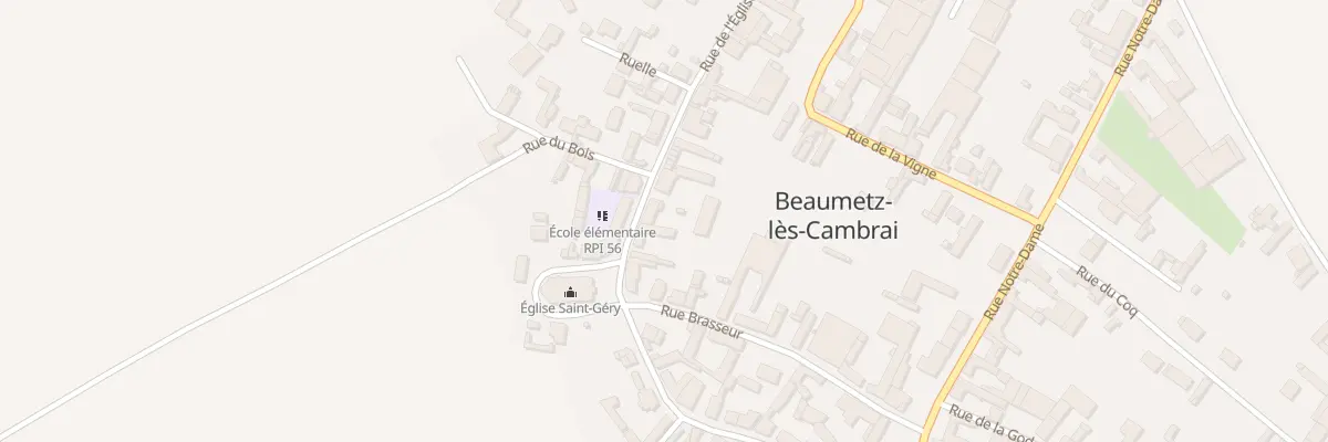 Plan du 6 Rue de l’Eglise à Beaumetz-lès-Cambrai