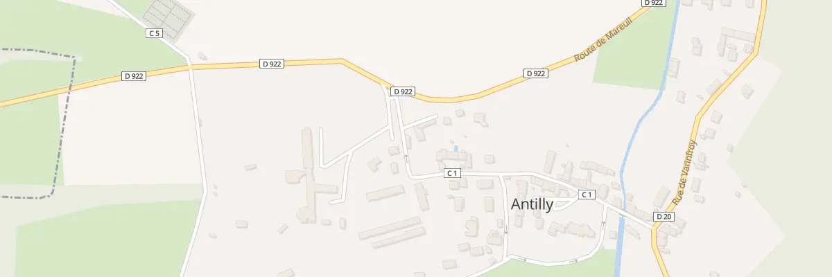 Plan du 1 Rue du Château à Antilly
