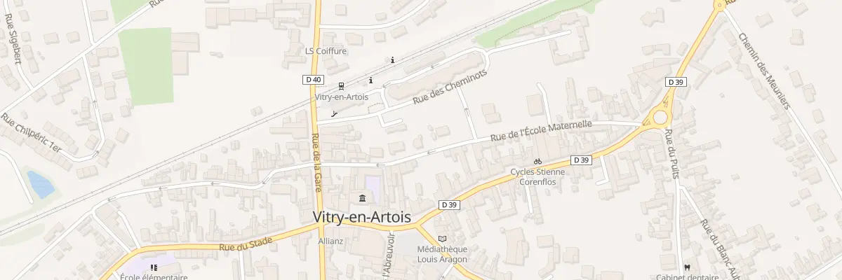 Plan du 15 Rue de l’Ecole Maternelle à Vitry-en-Artois