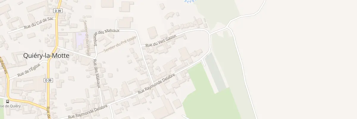 Plan du 25 Rue Raymonde Delabre à Quiéry-la-Motte