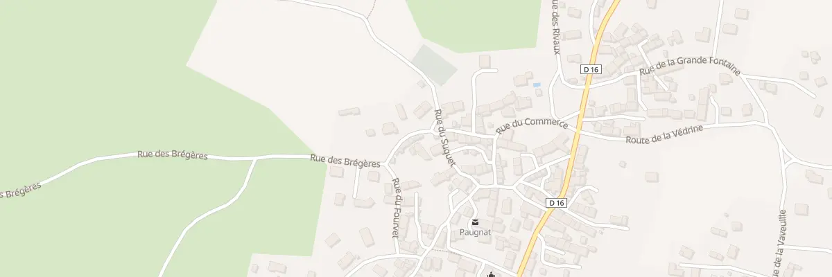 Plan du 9012 Rue du Fourvet - Paugnat à Charbonnières-les-Varennes