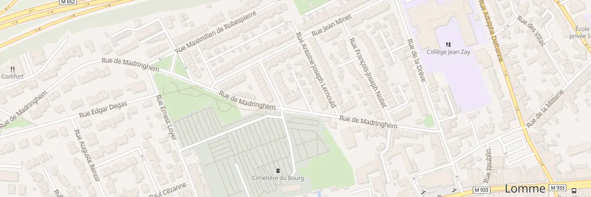 Plan du 22 Rue de Madringhem à Lille