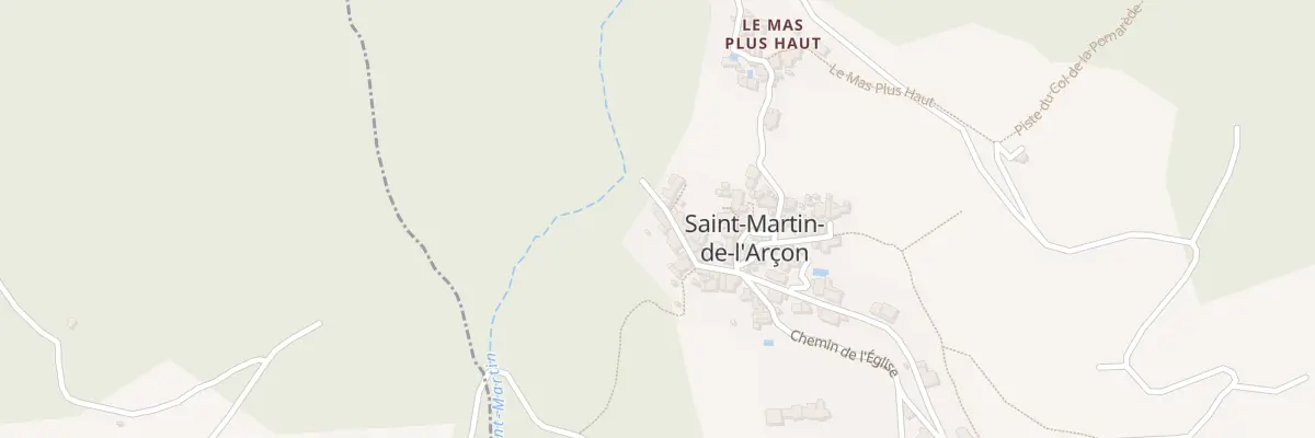 Plan du 5033 Village à Saint-Martin-de-l’Arçon