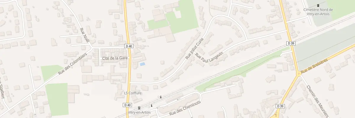 Plan du 42 Rue Joliot Curie à Vitry-en-Artois