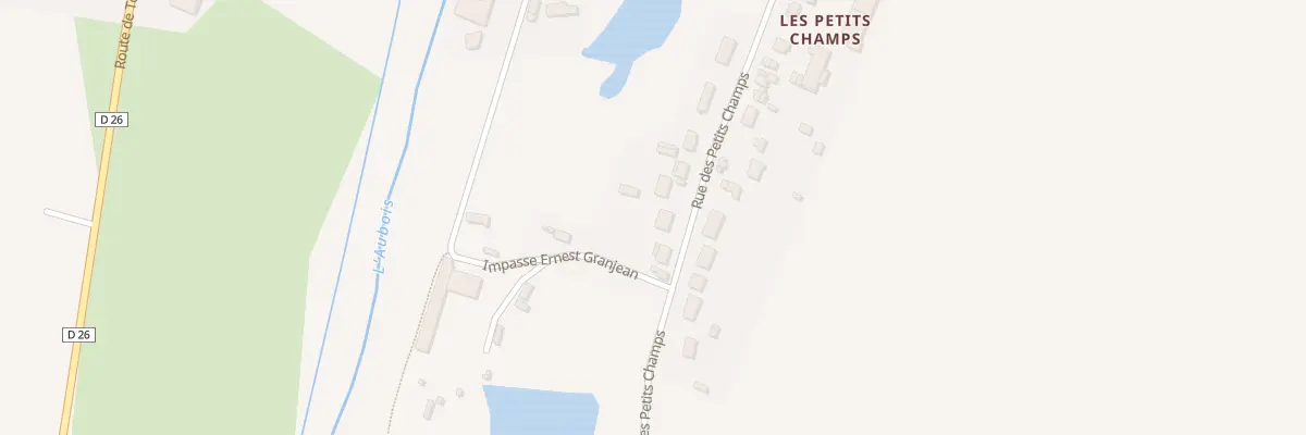 Plan du 26B Rue Des Petits Champs à Jouet-sur-l’Aubois