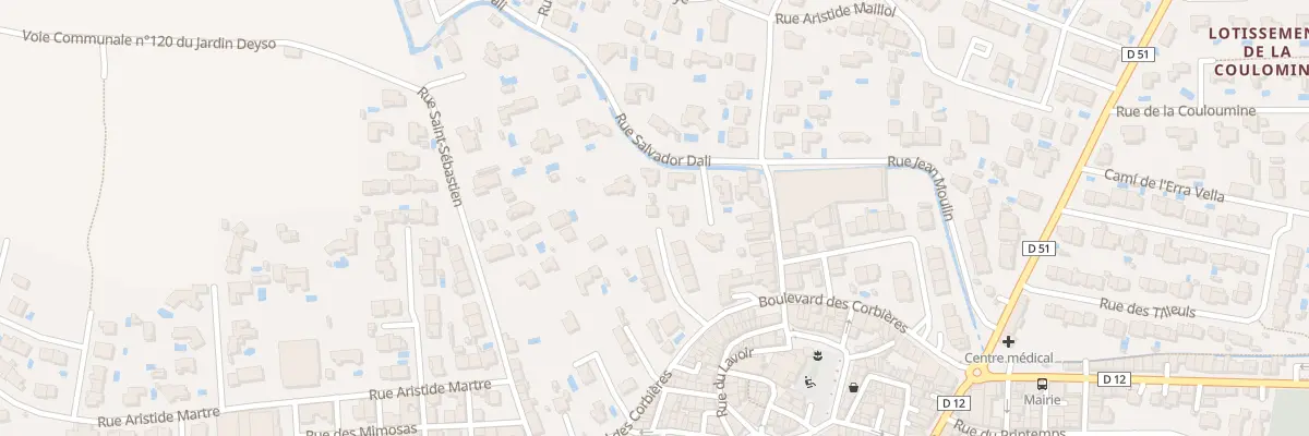 Plan du 10 Rue Pablo Picasso à Villelongue-de-la-Salanque