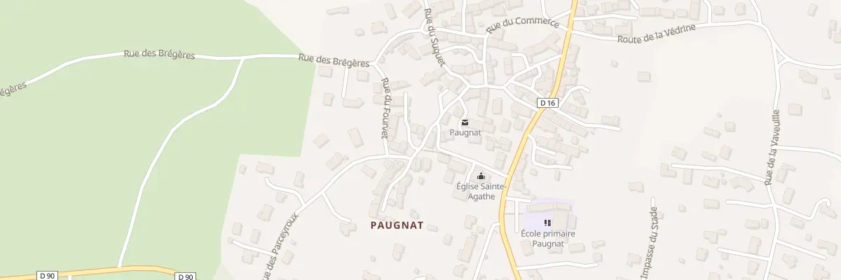 Plan du 9005 Rue de l’Ebre - Paugnat à Charbonnières-les-Varennes