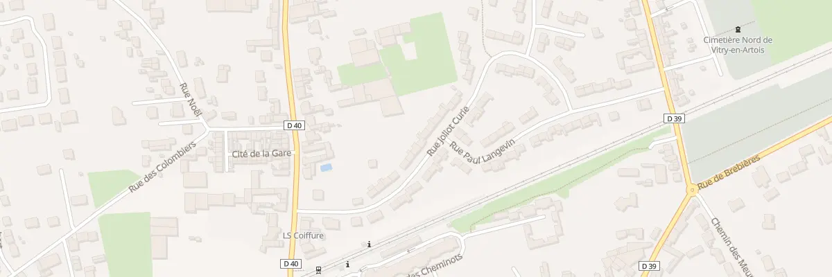 Plan du 38 Rue Joliot Curie à Vitry-en-Artois