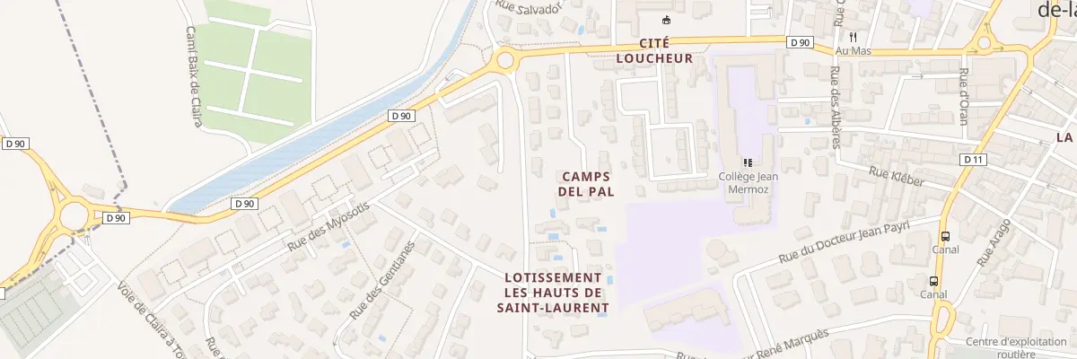 Plan du 5 Av Georges Clémenceau à Saint-Laurent-de-la-Salanque