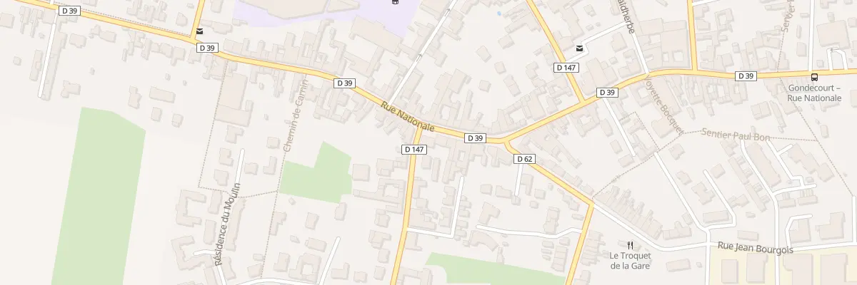 Plan du 105 Rue Nationale à Gondecourt