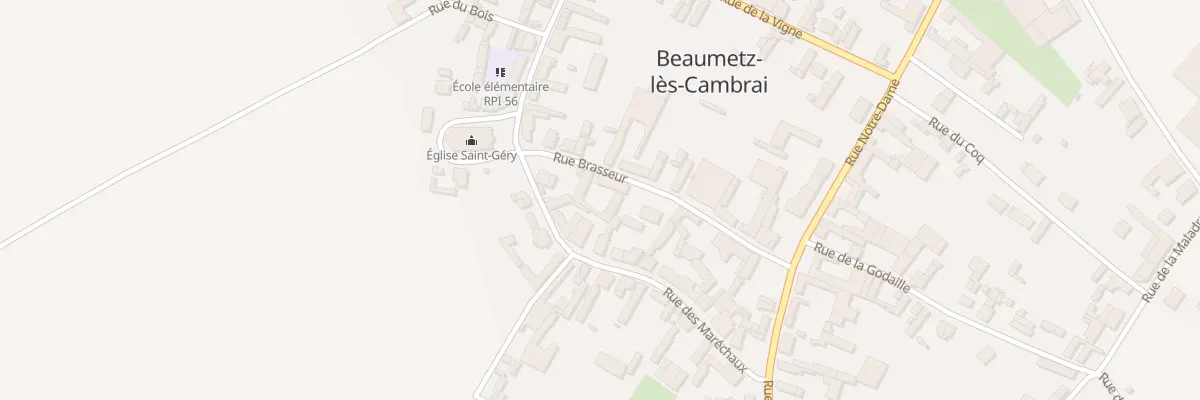 Plan du 2 Rue Brasseur à Beaumetz-lès-Cambrai
