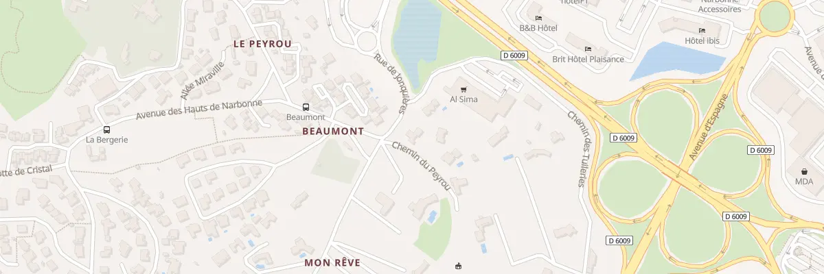 Plan du 9999 Rue de Jonquières à Narbonne