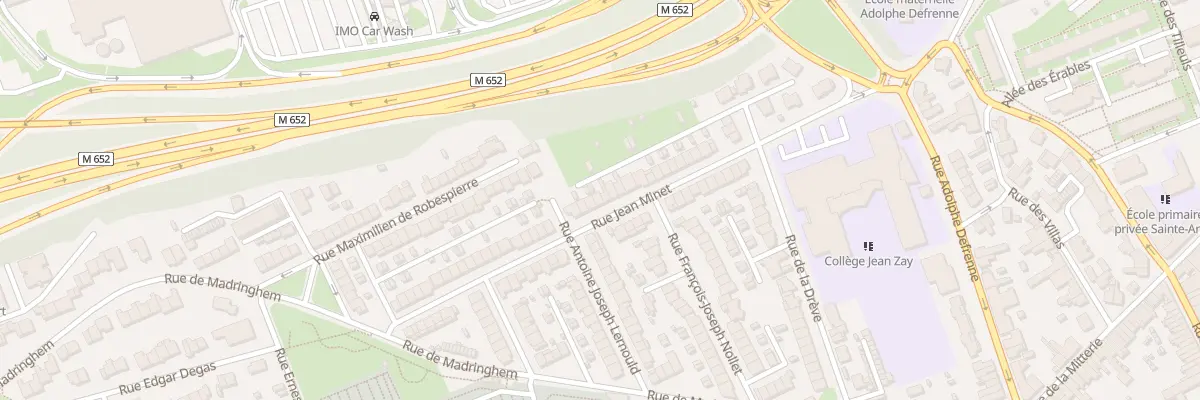 Plan du 28 Rue Jean Minet à Lille