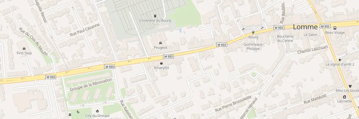 Plan du 851 Av de Dunkerque Lomme à Lille