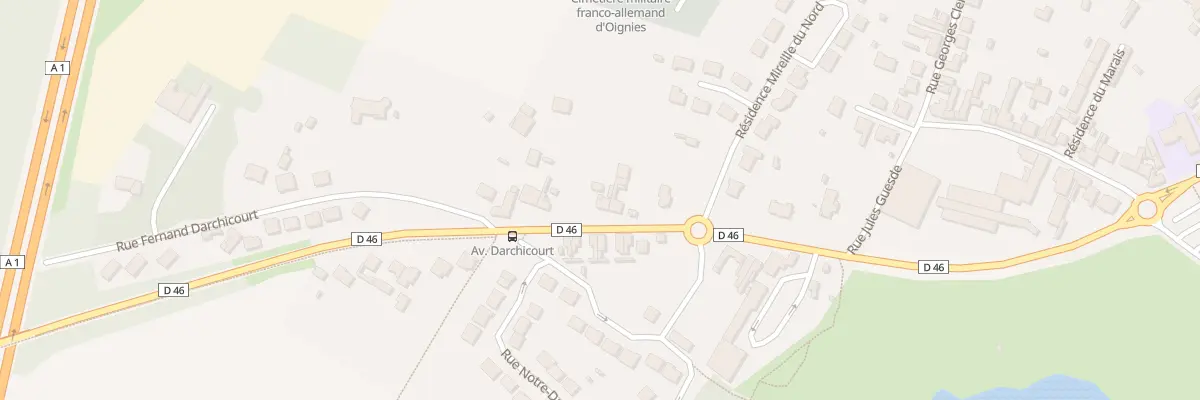 Plan du 16 Av Fernand Darchicourt à Oignies