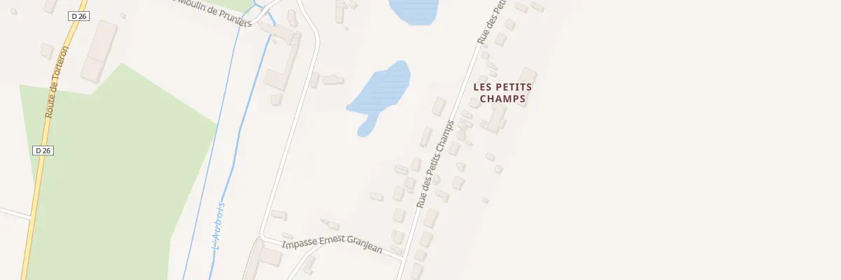 Plan du 20 Rue Des Petits Champs à Jouet-sur-l’Aubois
