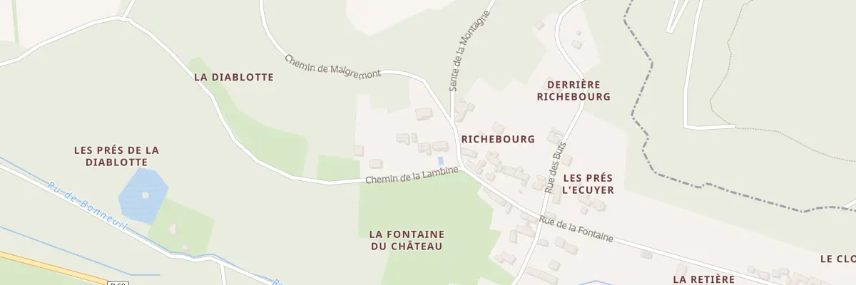 Plan du 46 Che de la Lambine à Bonneuil-en-Valois