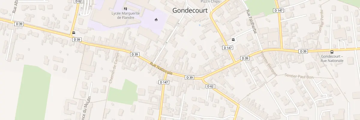 Plan du 86 Rue Nationale à Gondecourt