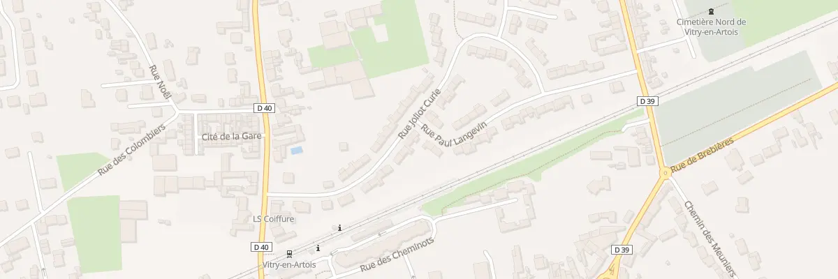 Plan du 23 Rue Joliot Curie à Vitry-en-Artois