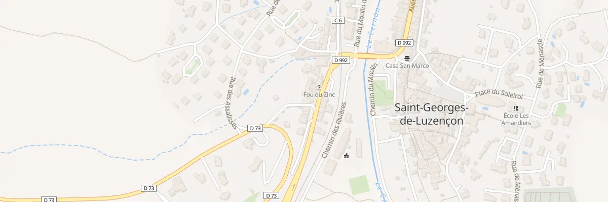 Plan du 34 Rue du Mas de Guillou à Saint-Georges-de-Luzençon