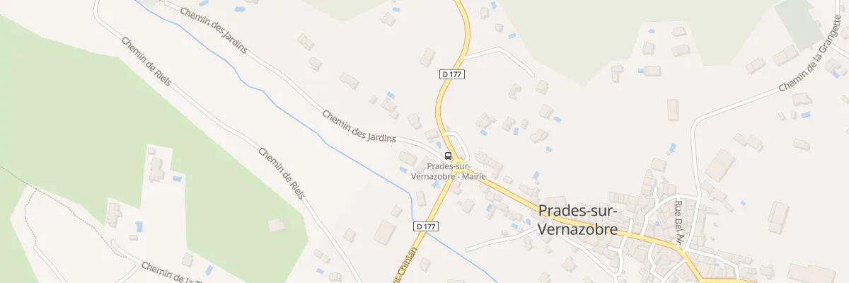 Plan du 6256F Rte de Berlou à Prades-sur-Vernazobre