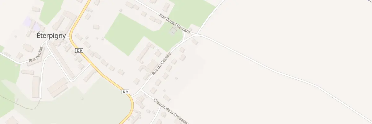 Plan du 12 Rue du Calvaire à Éterpigny