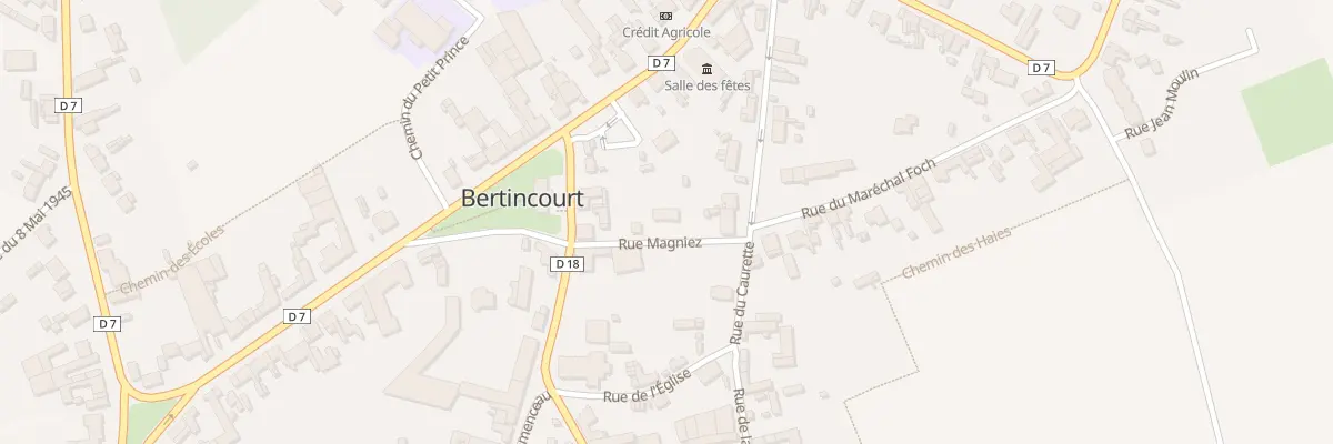Plan du 1B Rue Magnier à Bertincourt