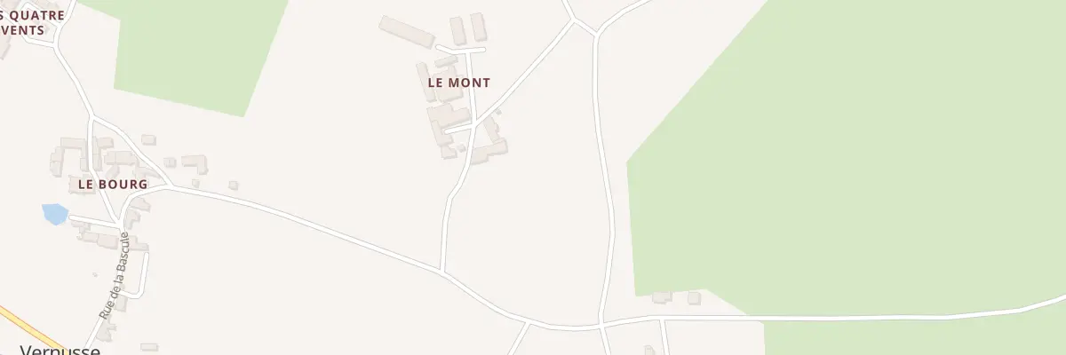 Plan du 2 Le Mont à Vernusse
