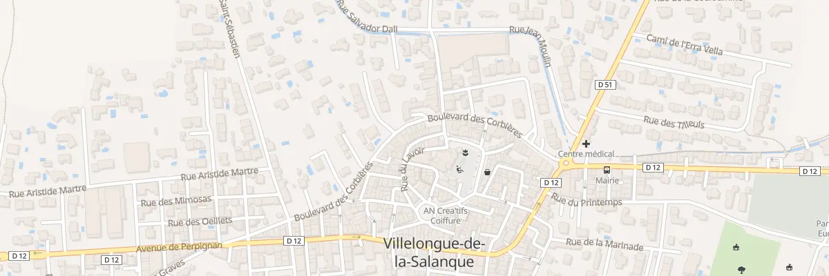 Plan du 7 Rue de la Procession à Villelongue-de-la-Salanque