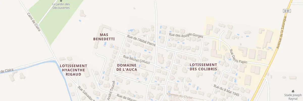Plan du 1 Rue de l’Abbé Pierre à Villelongue-de-la-Salanque