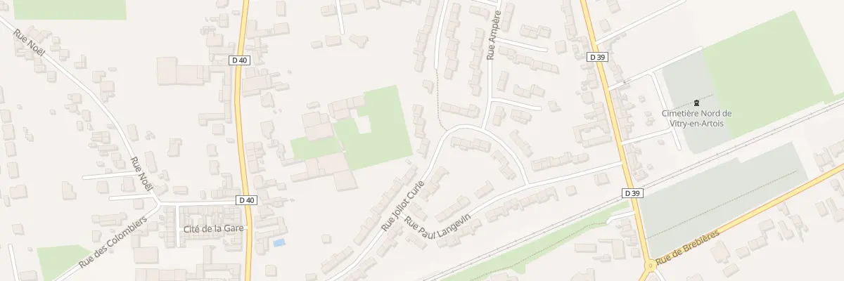 Plan du 22 Rue Joliot Curie à Vitry-en-Artois