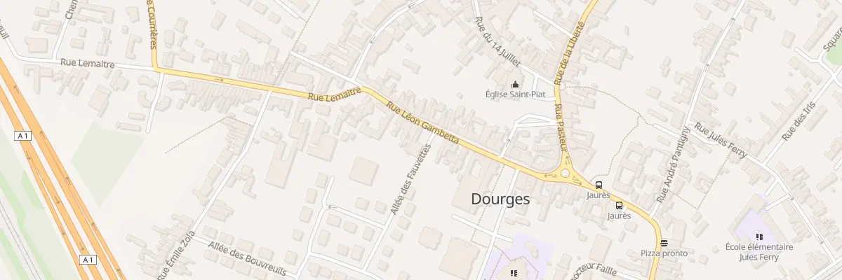 Plan du 34 Rue Léon Gambetta à Dourges