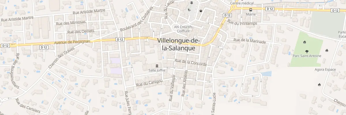 Plan du 21 Rue de la Concorde à Villelongue-de-la-Salanque