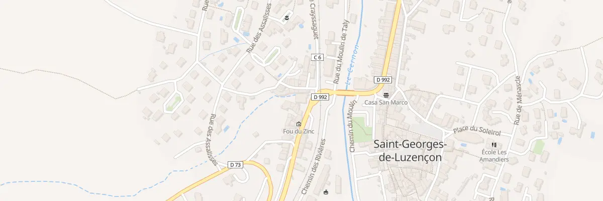 Plan du 2 Rue du Mas de Guillou à Saint-Georges-de-Luzençon