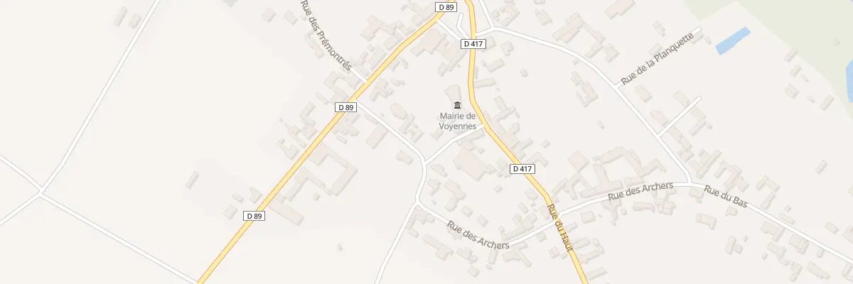 Plan du 3 Rue des Archers à Voyennes