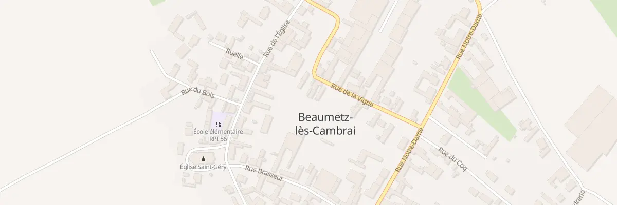 Plan du 6B Rue de la Vigne à Beaumetz-lès-Cambrai