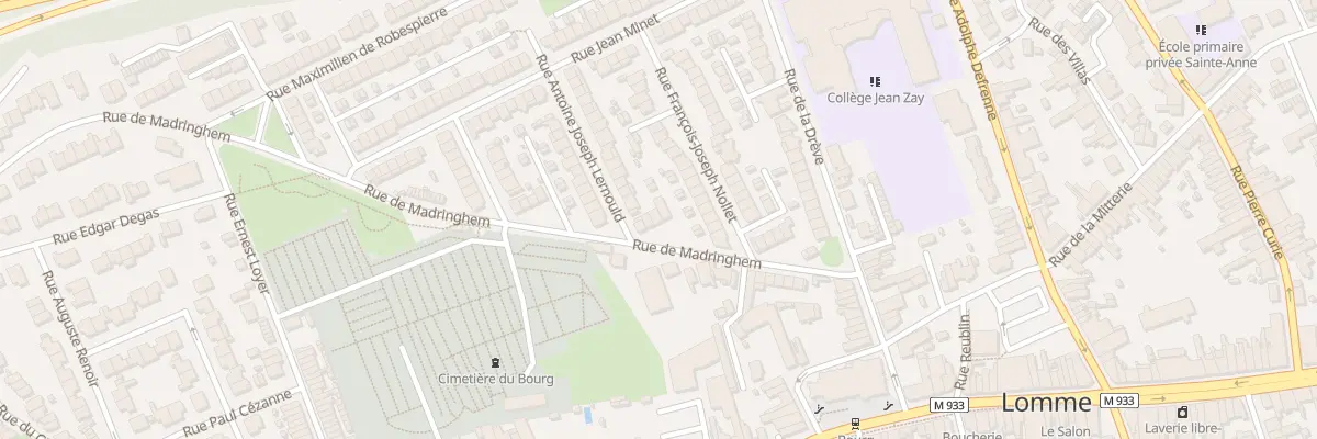Plan du 14 Rue de Madringhem à Lille