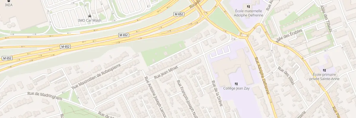 Plan du 10 Rue Jean Minet à Lille