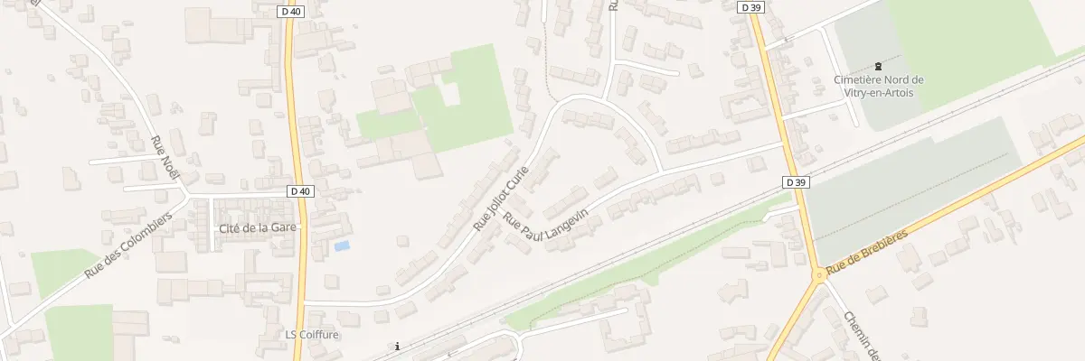 Plan du 19 Rue Joliot Curie à Vitry-en-Artois