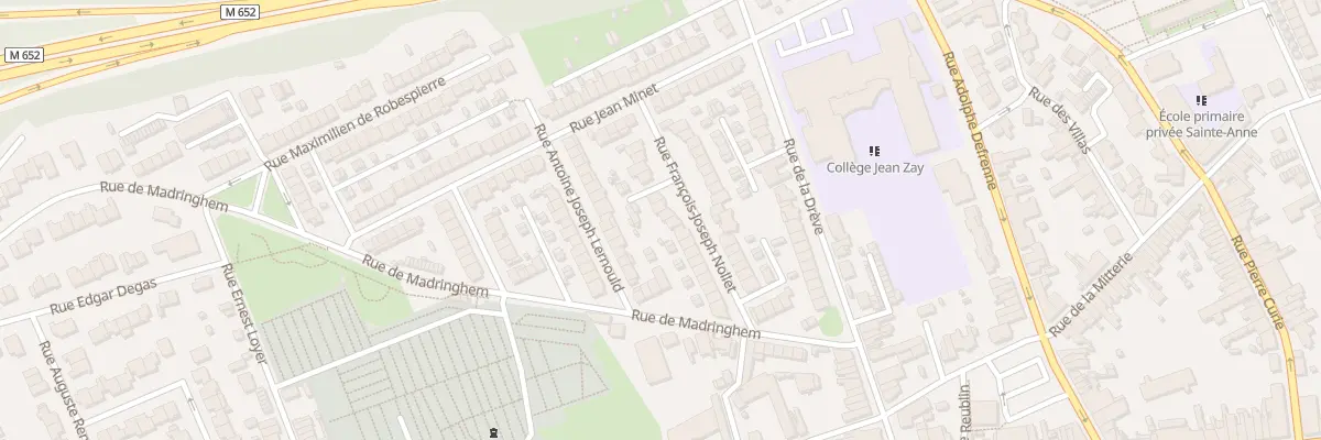 Plan du 21 Rue Francois J Nollet à Lille