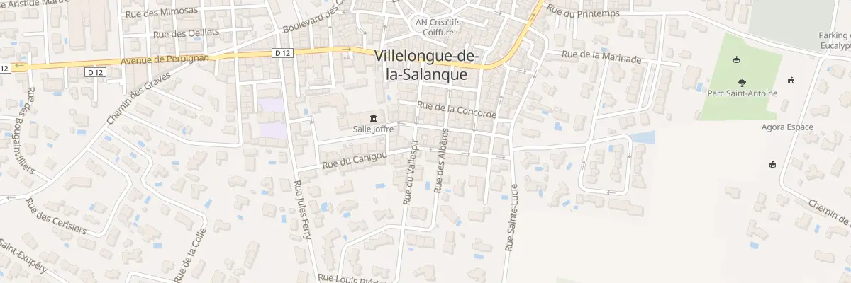 Plan du 3 Rue des Palmiers à Villelongue-de-la-Salanque